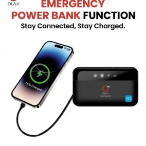 OLAX 2-in-1 Ultra-Portable 4G/5G WiFi Hotspot & Power Bank