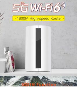 AX1800 Smart WiFi 6 Router with Mesh Support, Gigabit LAN & Dual-Band Connectivity