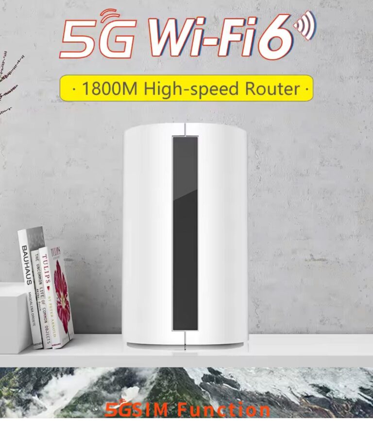 AX1800 Smart WiFi 6 Router with Mesh Support, Gigabit LAN & Dual-Band Connectivity